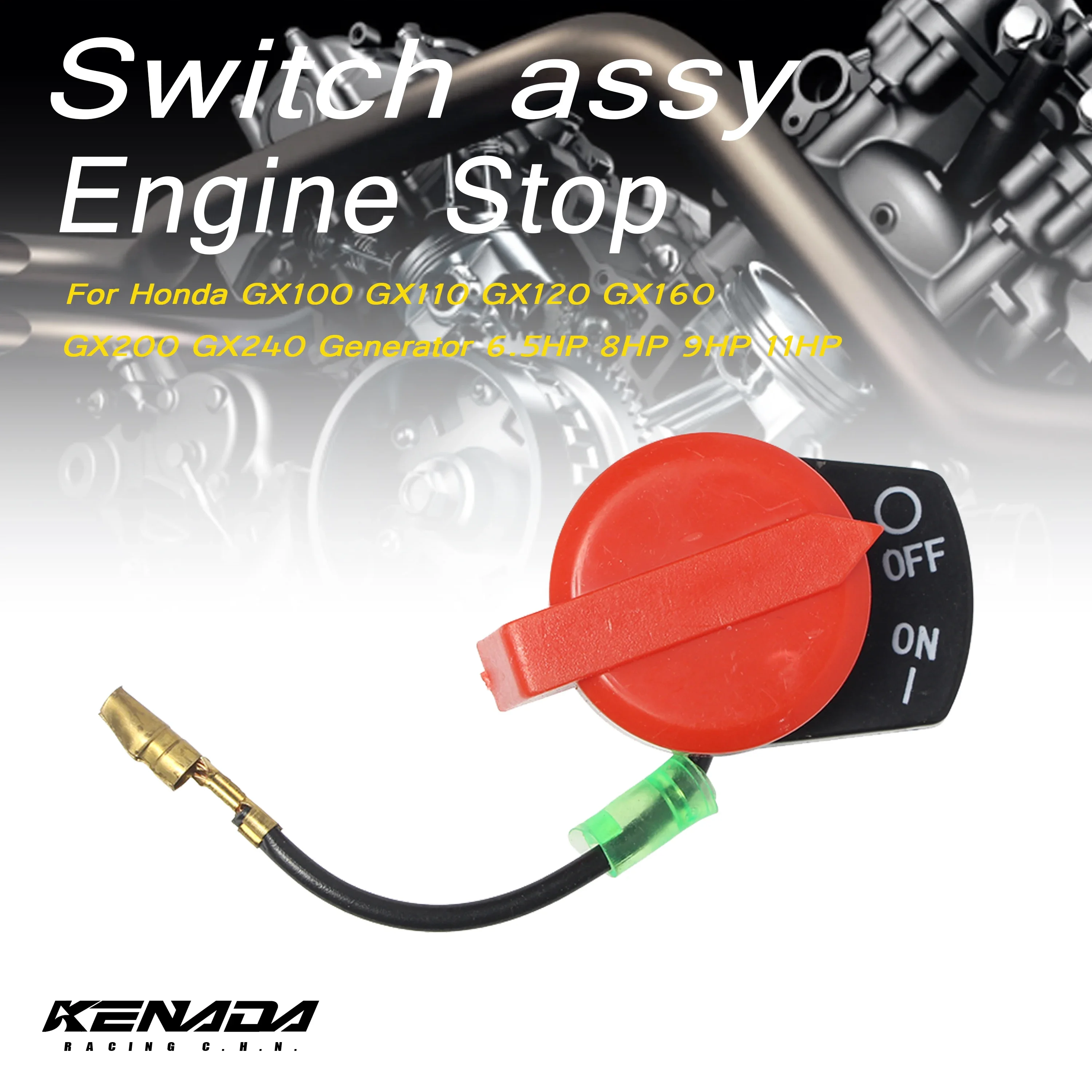 Переключатель в сборе для включения/выключения двигателя Honda GX100 GX110 GX120 GX160 GX200 GX240