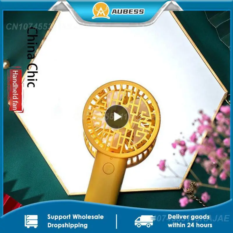 

Мини-вентилятор портативный в национальном стиле, портативный Перезаряжаемый Usb-вентилятор с электрической зарядкой, маленький карманный подарок