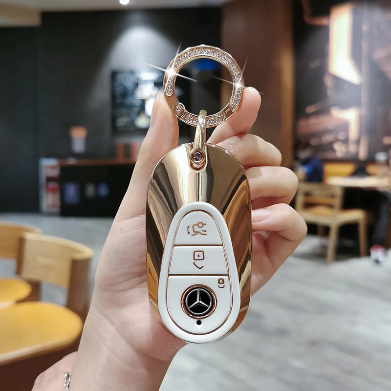 

New TPU Car Remote Key Case Cover Shell For Mercedes Benz C S Class S350 C260 C300 S400 S450 S500 W206 W223 Protector Keyless