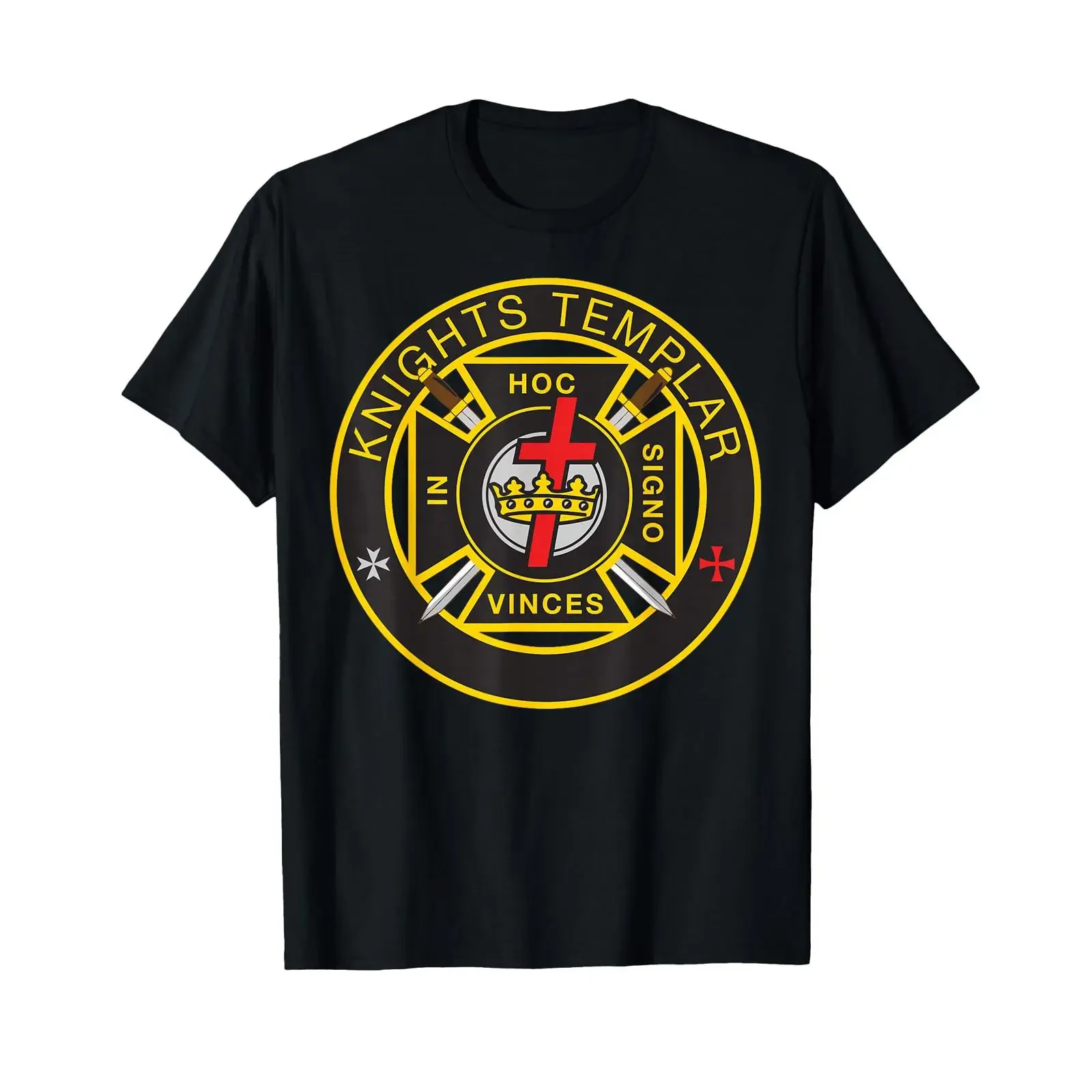 Фото Футболка Knights Templar Commandery, винтажная, удобная, модная, дышащая, повседневная, слегка унисекс, с графическим принтом №1