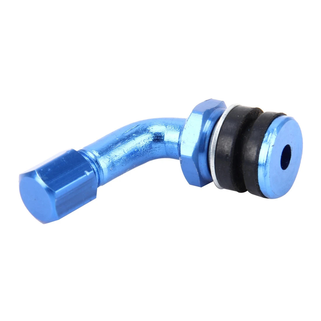 

Car Motorcycle Bike Universal Blue Copper Valve Adaptor Tyre Tube Extension Adapter