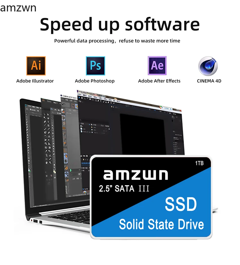 

SSD-диск 2,5 дюйма, 1 ТБ, Sata 3, 128/256/512 ГБ
