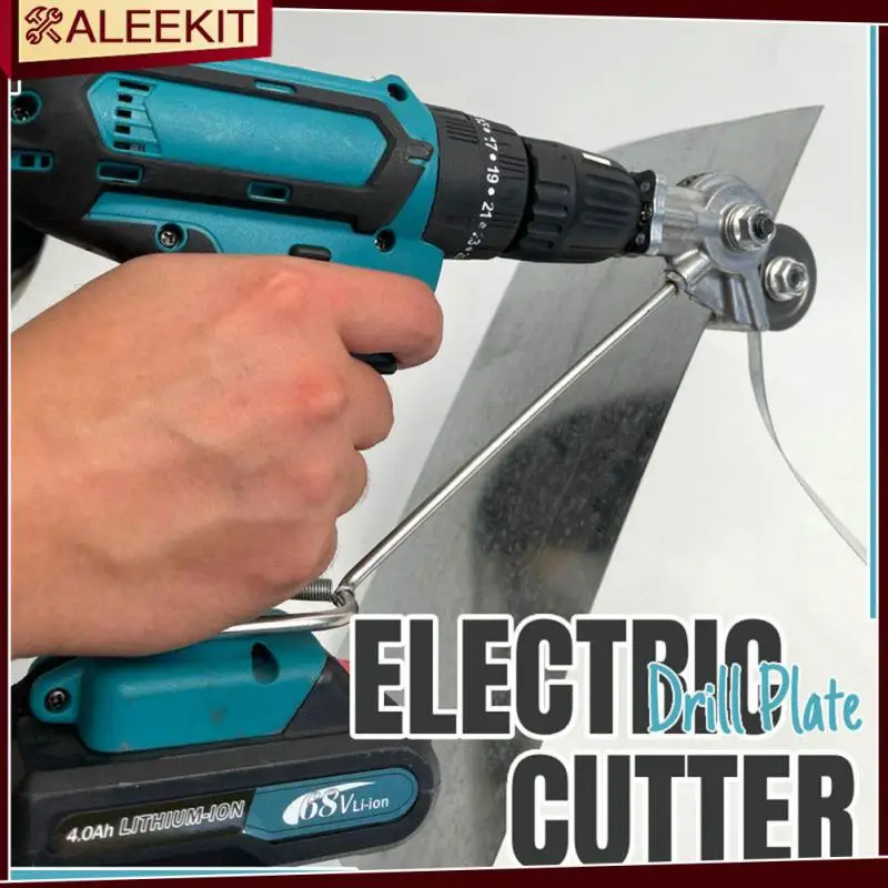 

Long Life Electric Drill Plate Cutter Attachment Safe Durable Sawing Machines Aluminum Alloy Saves Time Effort Save Energy