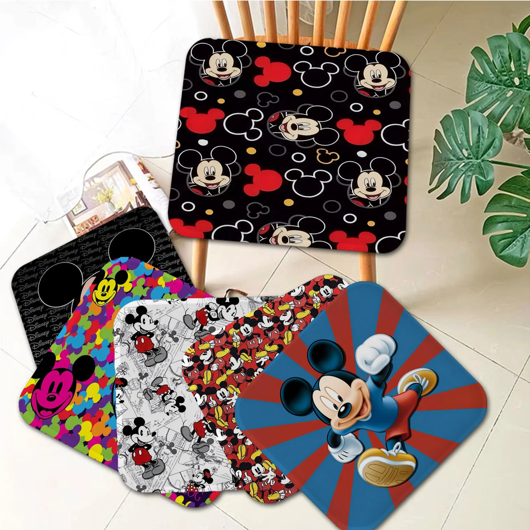 

Disney Mickey Mouse Tie Rope Chair Cushion Soft Office Car Seat Comfort Breathable 45x45cm Outdoor Garden Cushions