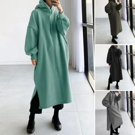 

2023 Autumn/Winter Fashion Fleece Mid length Pullover Sweater