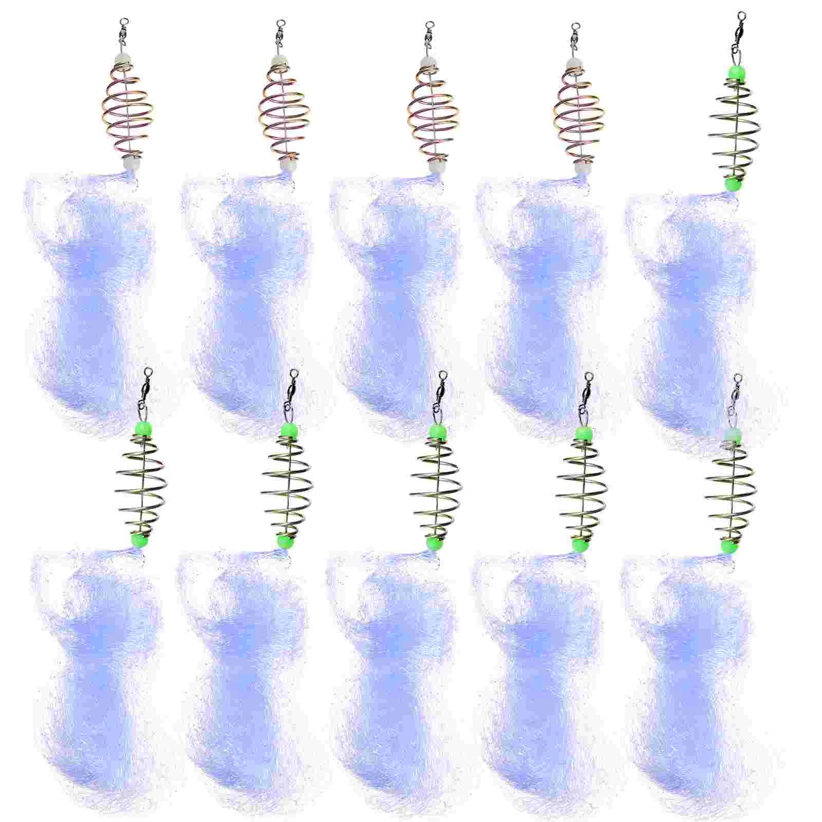 

Net Hook Explosion Bait Tackle Spring Tool Night Luminous Hooks Holder Beads Outdoor Accessories Bottom Floating Lure Kit Basket