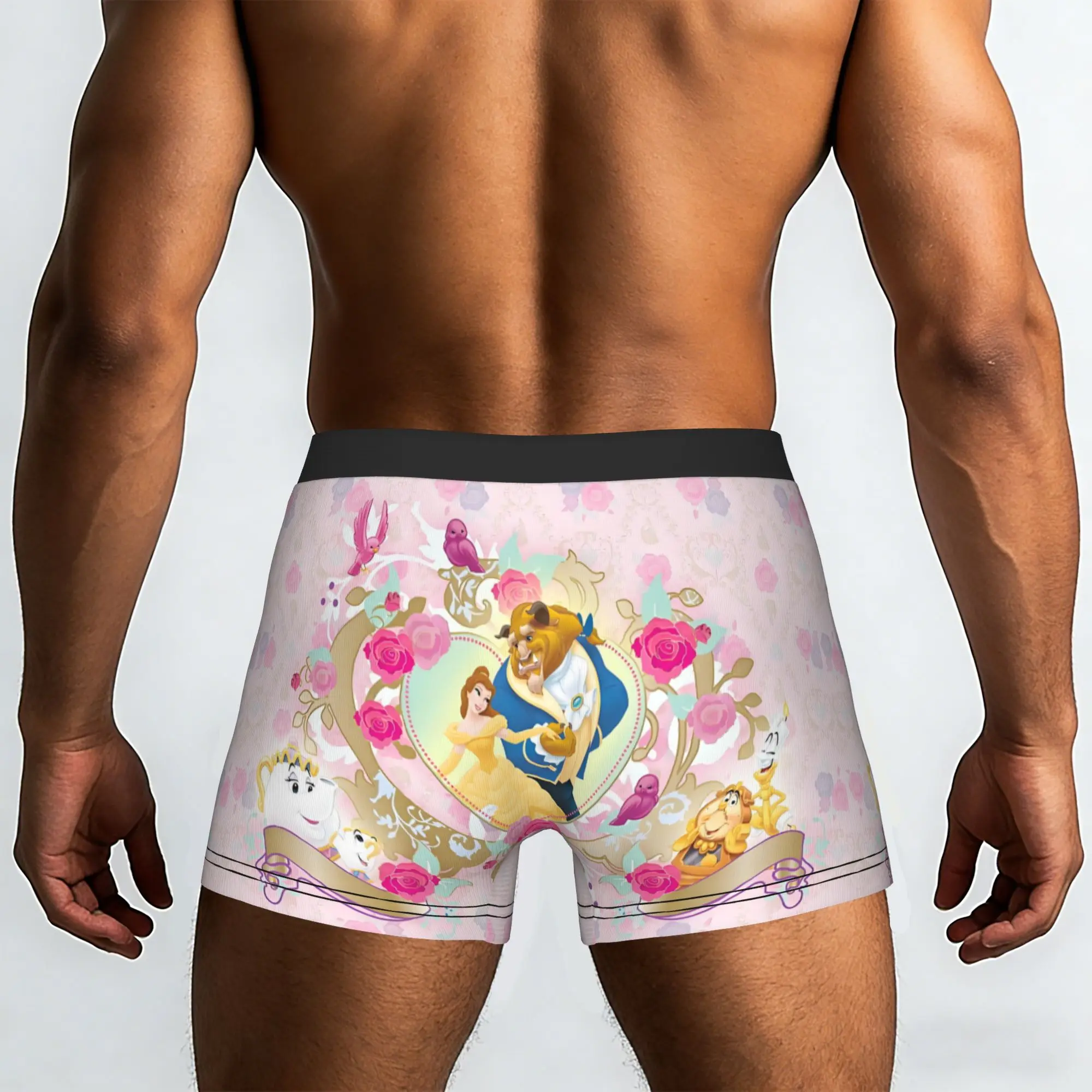 Фото Мужские трусы-боксеры Custom Beauty Anime And The Beast, эластичные трусы-шорты, мягкие трусы для мужчин №2
