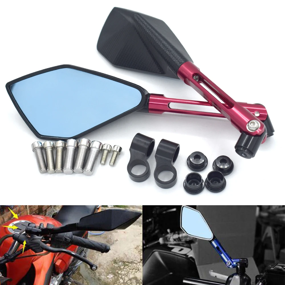 

Universal Motorcycle CNC Aluminum Adjustable rearview mirror 8mm 10mm for kawasaki suzuki honda yamaha KTM Ducati BMW Triumph