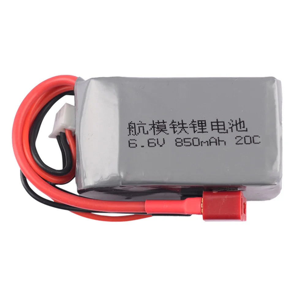 

2S 6.6V 850mAh 20C Life Battery T XT60 Futaba JST Plug Connector for RC Helicoper Aircraft Car Model Receiver Spare Parts