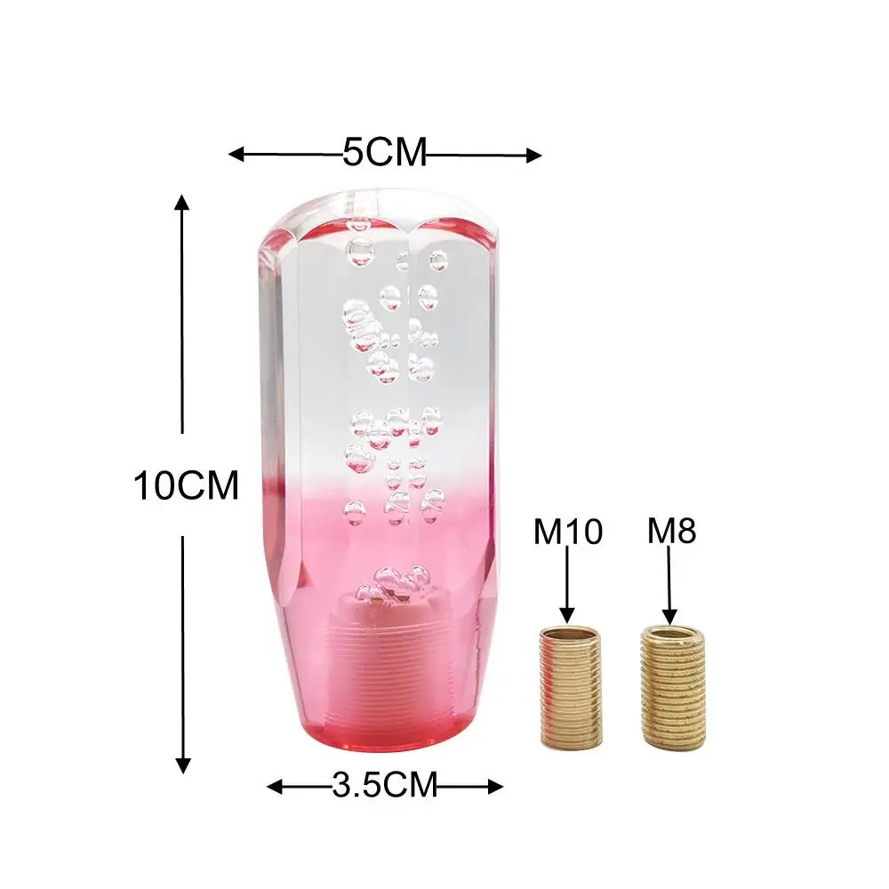 Ручка переключения передач автомобильная рычаг с прозрачными пузырьками