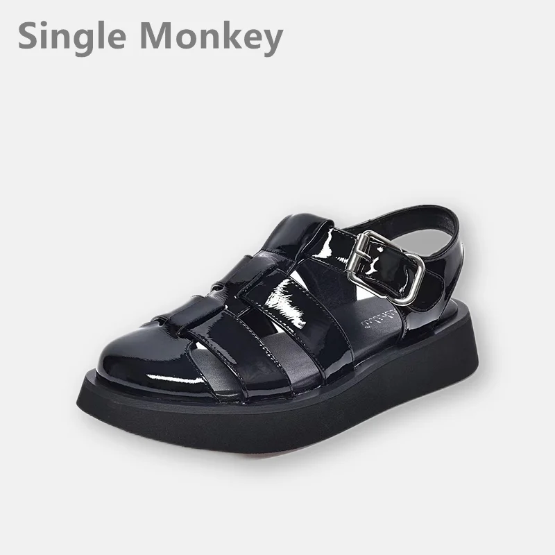

High Quality Flats Platform Women Sandals Fad Rome Casual Sports Walking Shoes 2022 Autumn New Luxury Brand Wedges Women Shoes