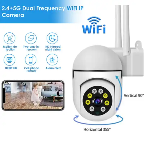 Мини 1080p ptz wi-fi ip-камера открытый - купить недорого | AliExpress