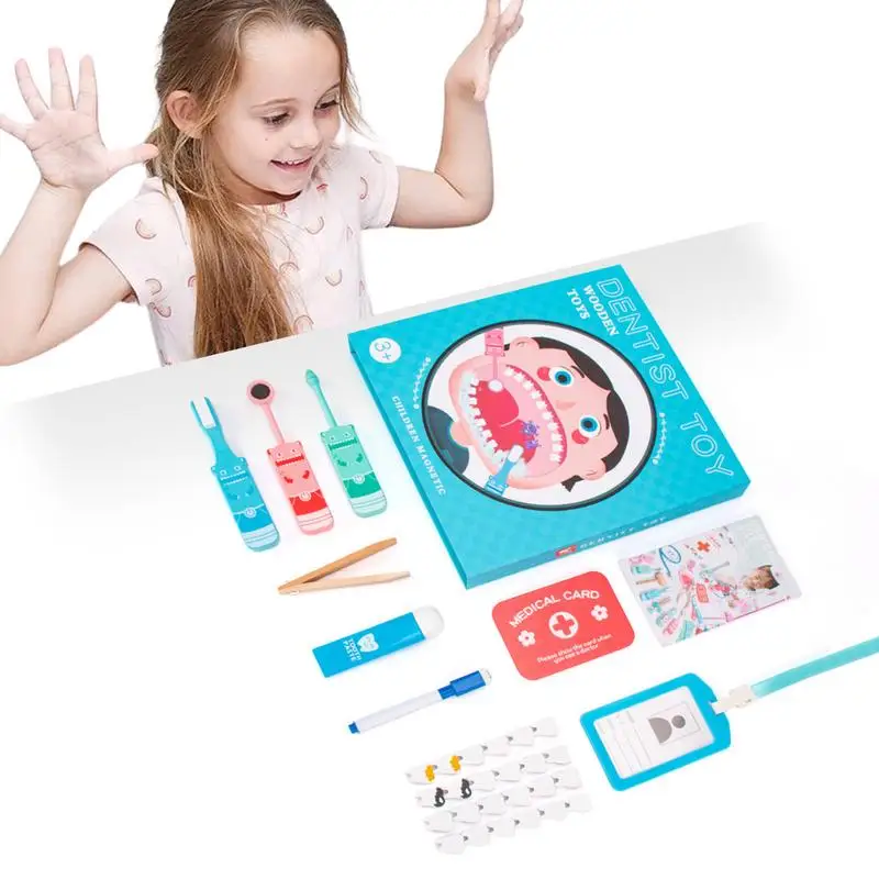 

Dentist Toy Kid Doctor Kits With Teeth Model Pretend Doctor Toys Educational Toy Doctor Playset Intellectual Game For Kids