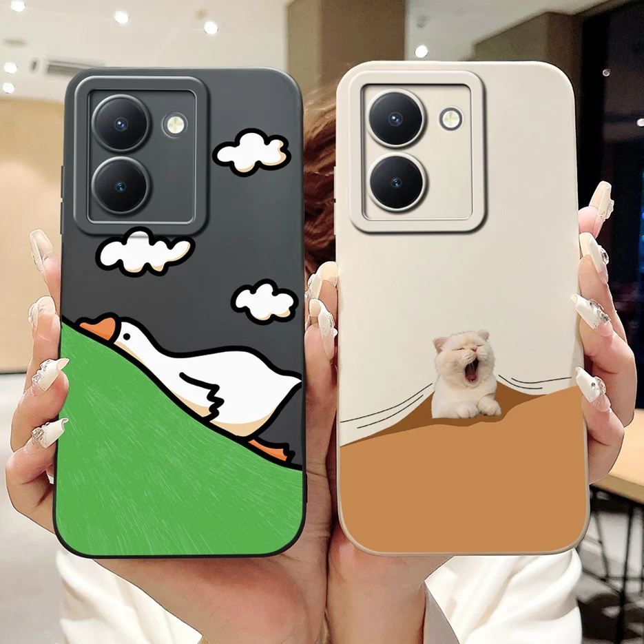 Чехол для Vivo Y36 5G V2248 с милой пандой и рисунком противоударный чехол телефона VivoY36