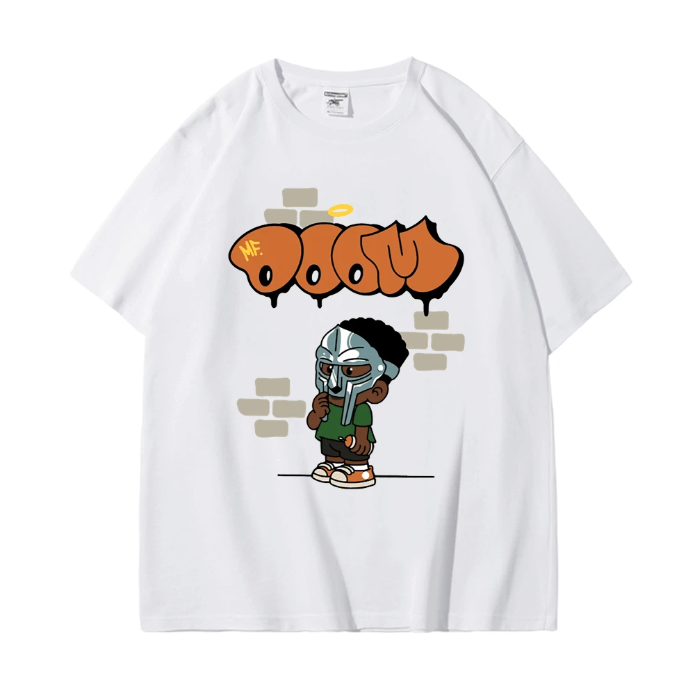 

Винтажная Футболка Mf Doom Madlib Madvillain, уличная одежда в стиле Харадзюку, Хлопковая мужская футболка, новая футболка, женская одежда, топы суперр...