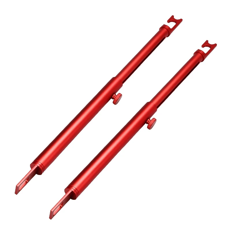 

2X Support Rod For Car Polishing Retractable Aluminum Vehicle Door Fixing Support Bar For Automobiles Red