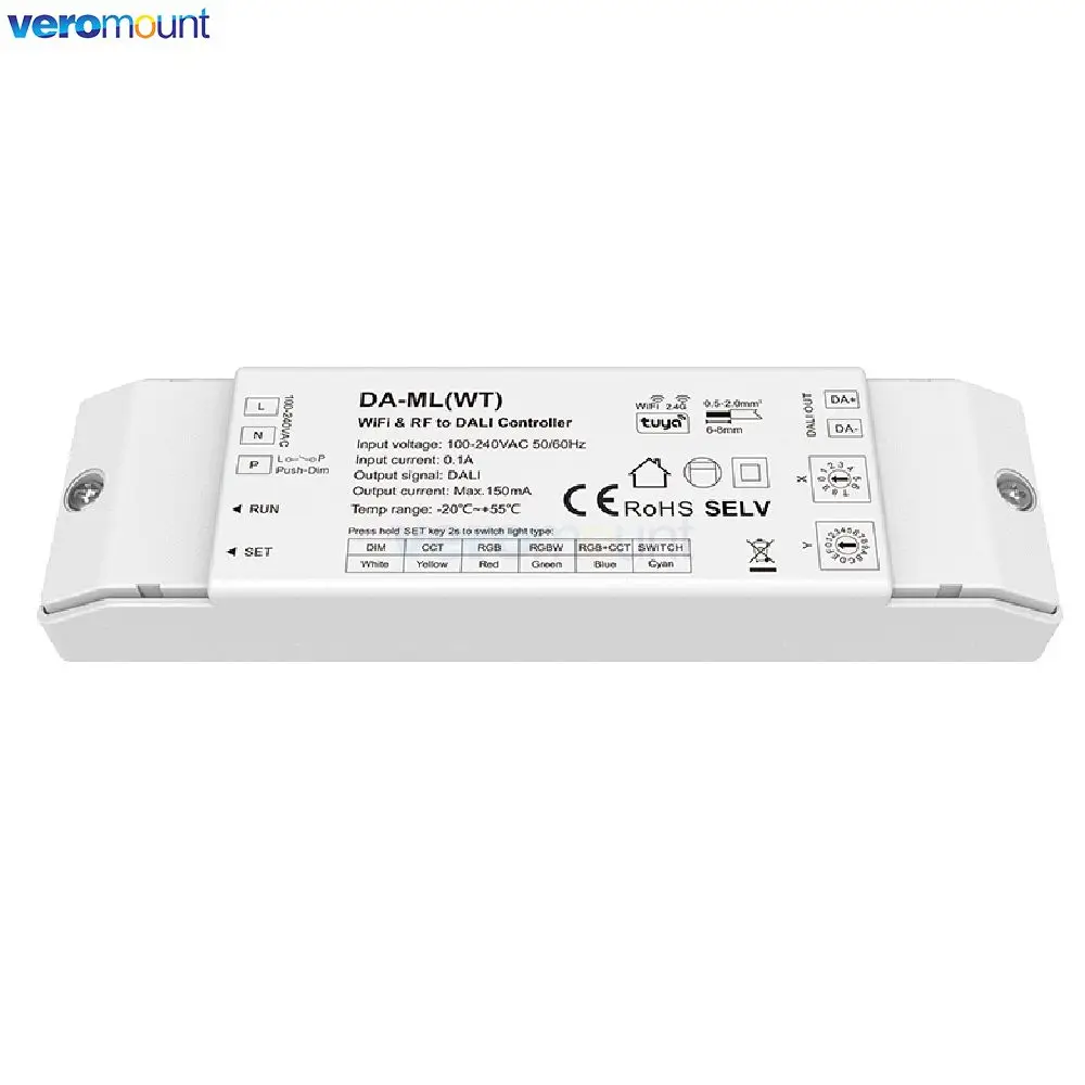 Фото Skydance WiFi ZigBee 2.4G RF DALI Диммер Tuya Smart APP Cloud Control DA-ML DA-ML(WT) DA-ML(WZ) для светодиодных лент RGB/RGBW/CCT №4