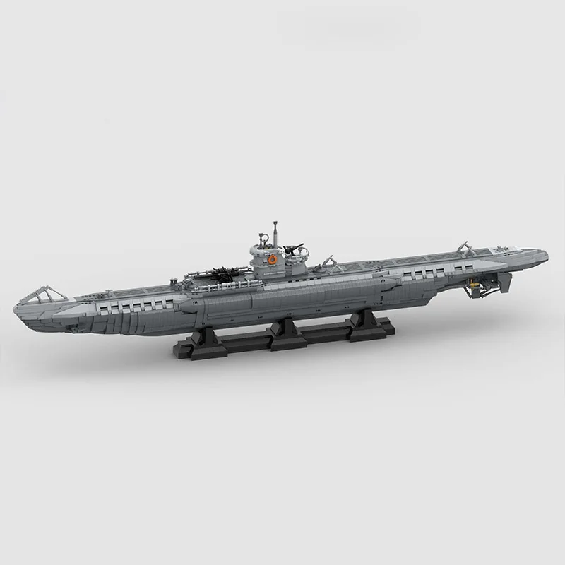 

4565PCS WW2 Military MOC 1:55 Scale German VII U-boats Model creative ideas high-tech Children Toy birthday gift warship Blocks