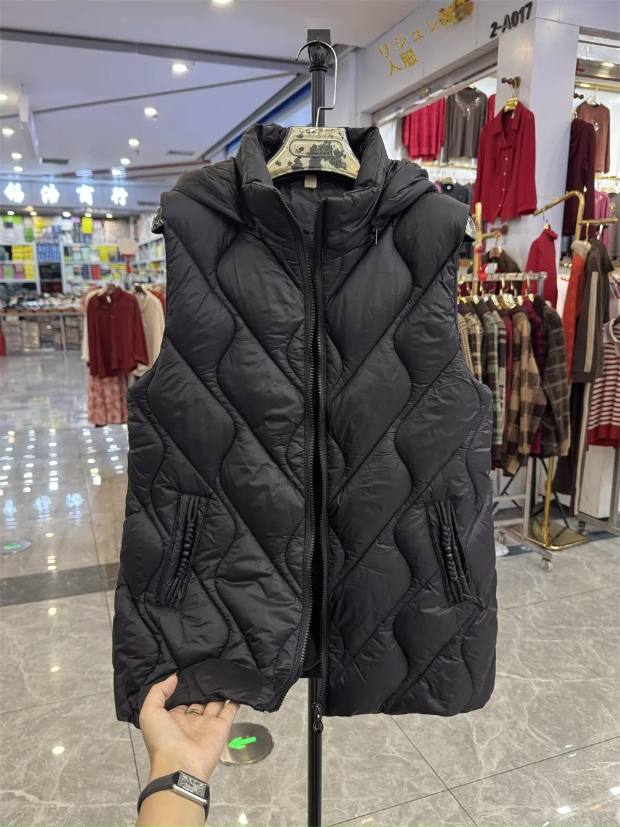 Женская одежда среднего и пожилого возраста пуховый жилет с хлопковой