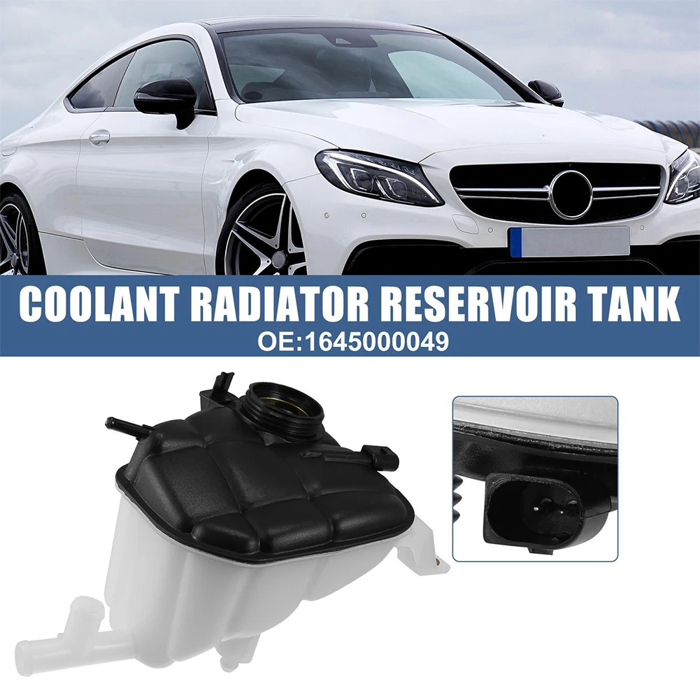 

Radiator Coolant Expansion Tank 1645000049 1PC 1x 603-256 Accessory Black Plastic With Sensor For Benz W164 X164