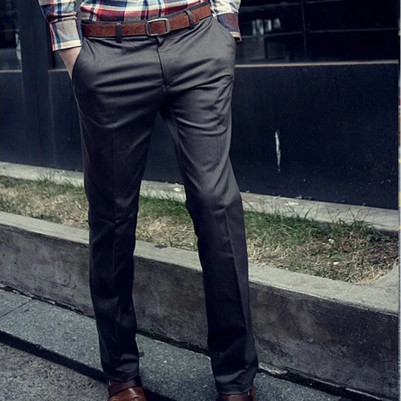 Top Quality 2022 Fashion Spring Autumn Business Straight Casual Wedding Bridegroom Trousers Men Sweatpants Pantalon Homme