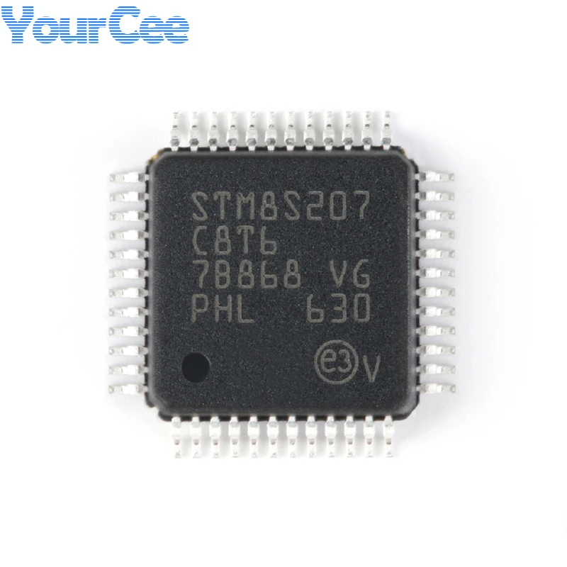 

STM8S207C8T6 LQFP-48 24MHz 64KB Flash Memory 8-bit Microcontroller MCU RAM 6KB EEPROM 1536B 8S207C8T6 8S207C8T6