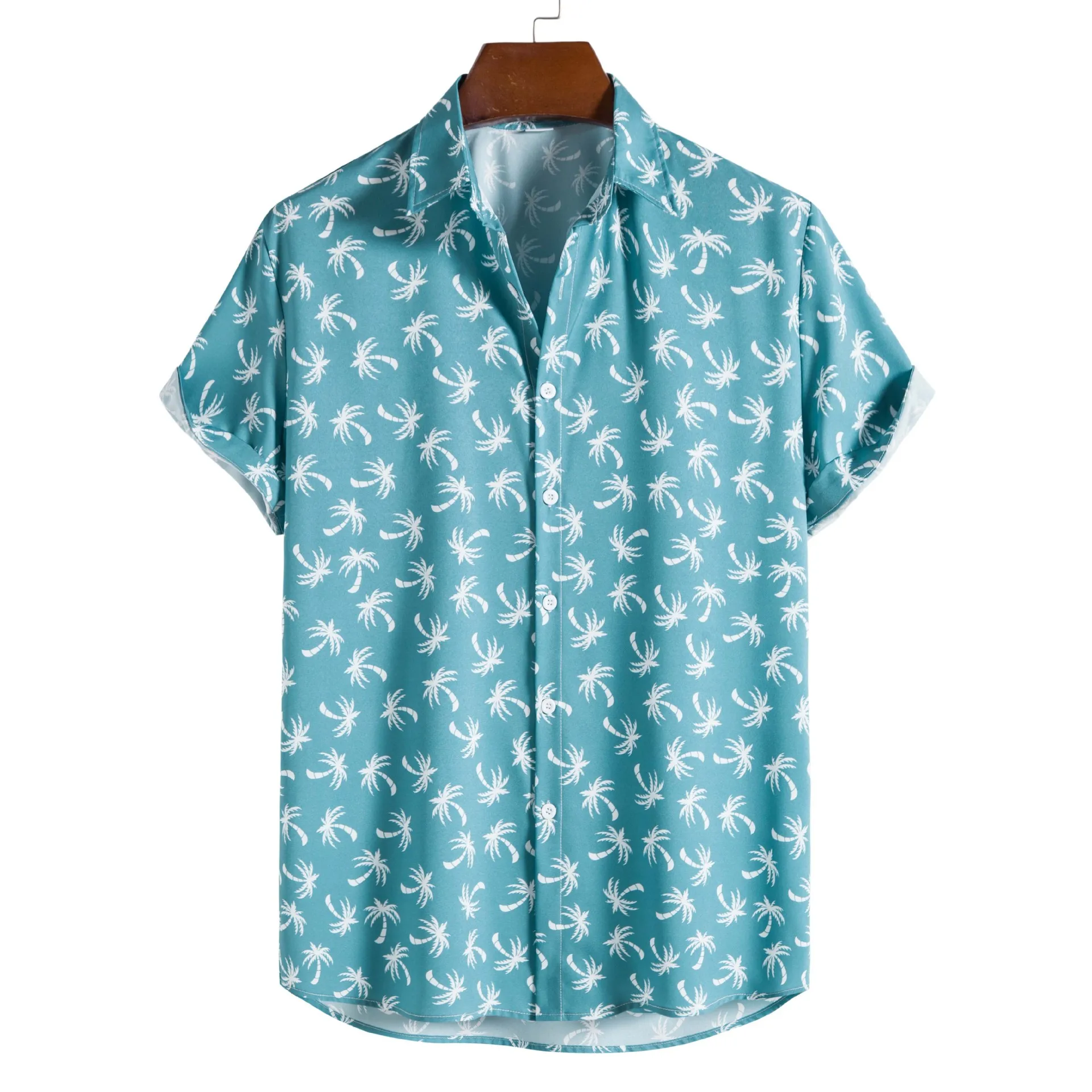 

Summer New Men's Fashion Digital Print Top Casual Short Sleeve Shirt