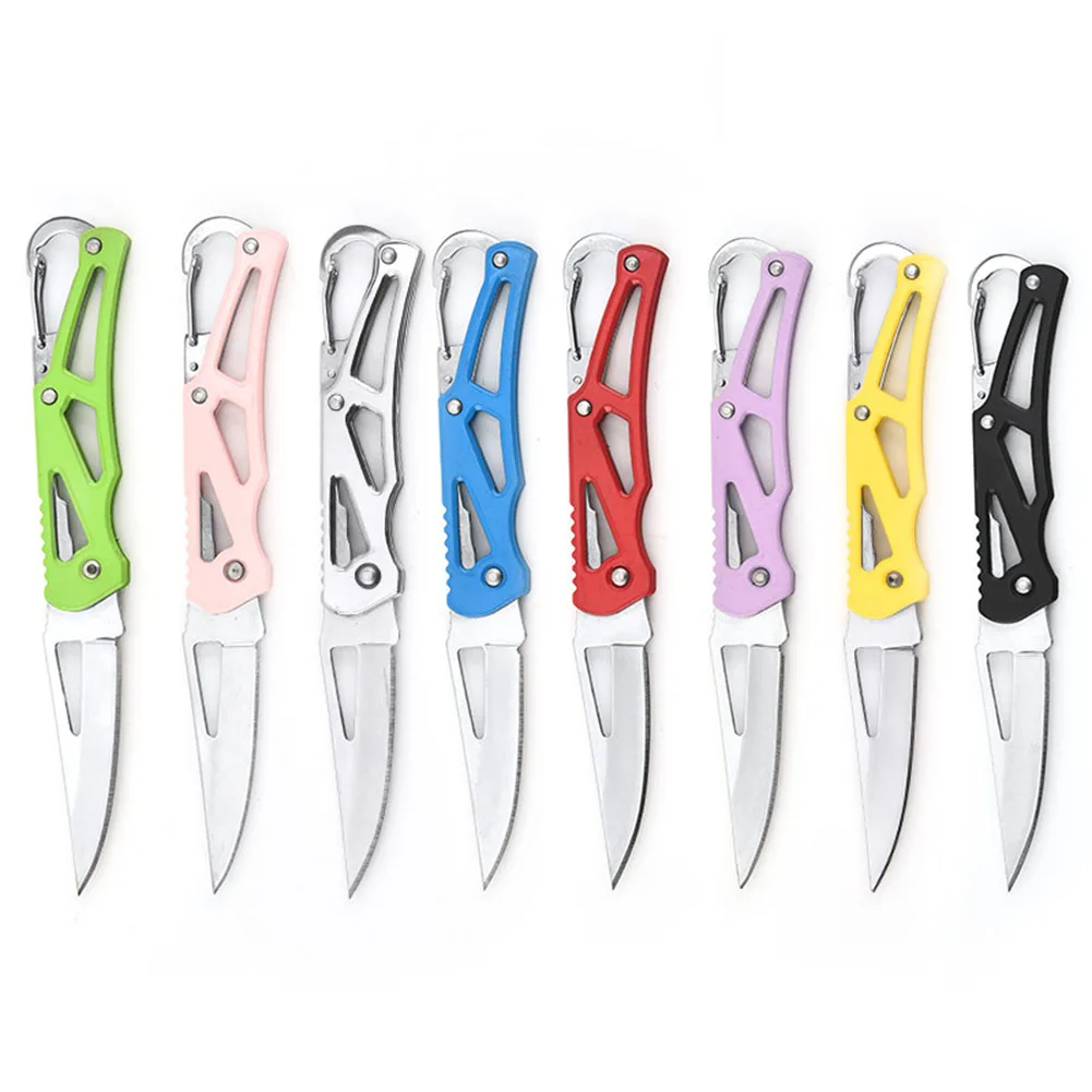

1pc 5.5Inch Small Stainless Steel Folding Blade Cutting Tool Portable Tool For Self-driving Travel / Outdoor / Peeling Fruit