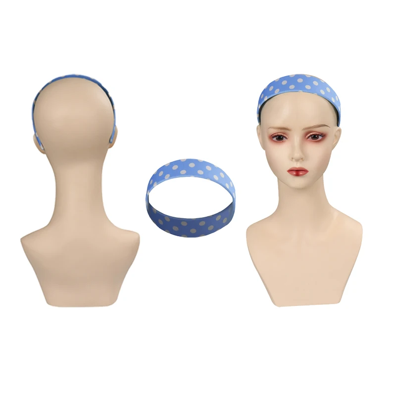Женская повязка на голову с голубыми волнами для косплея