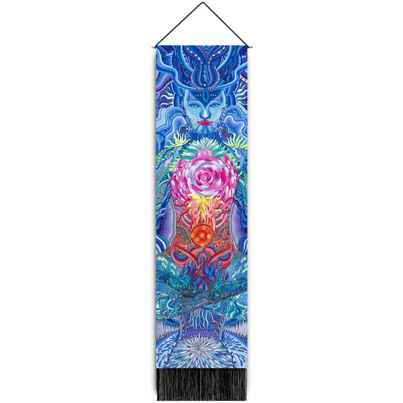 

Настенный декор в стиле бохо, сова, психоделический гобелен, большая ткань, Настенная подвеска