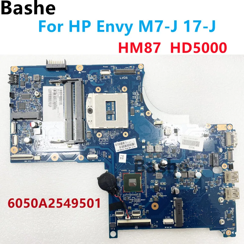 

Материнская плата для ноутбука HP Envy M7-J 17-J 6050A2549501 б/у 720265-601 HM87 DDR3 GMA HD5000 100% полностью протестирована
