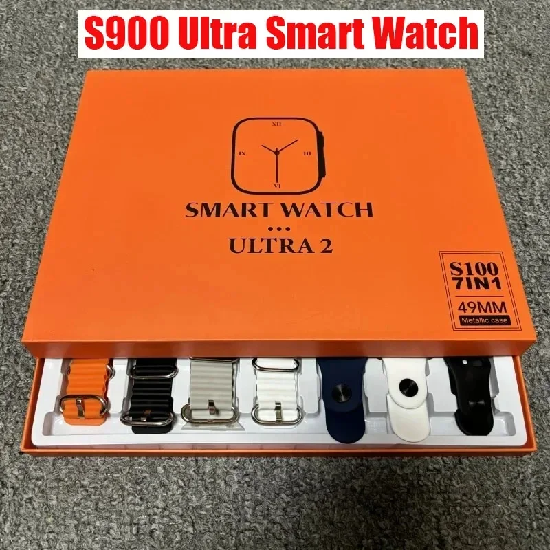 Умные часы DUTRIEUX S900 Ultra 2024 с 7 напоминаниями для хронографа 2 HD Amoled круглым экраном