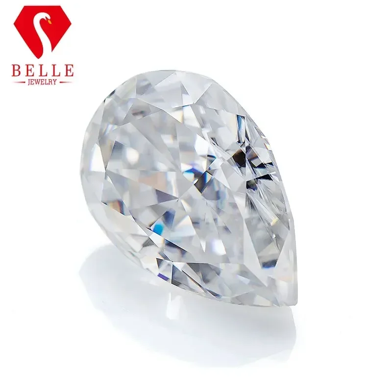 Муассанит КаменьНовый Лучший D Цвет Дробленый лед Груша Огранка Свободный VVS1 GRA