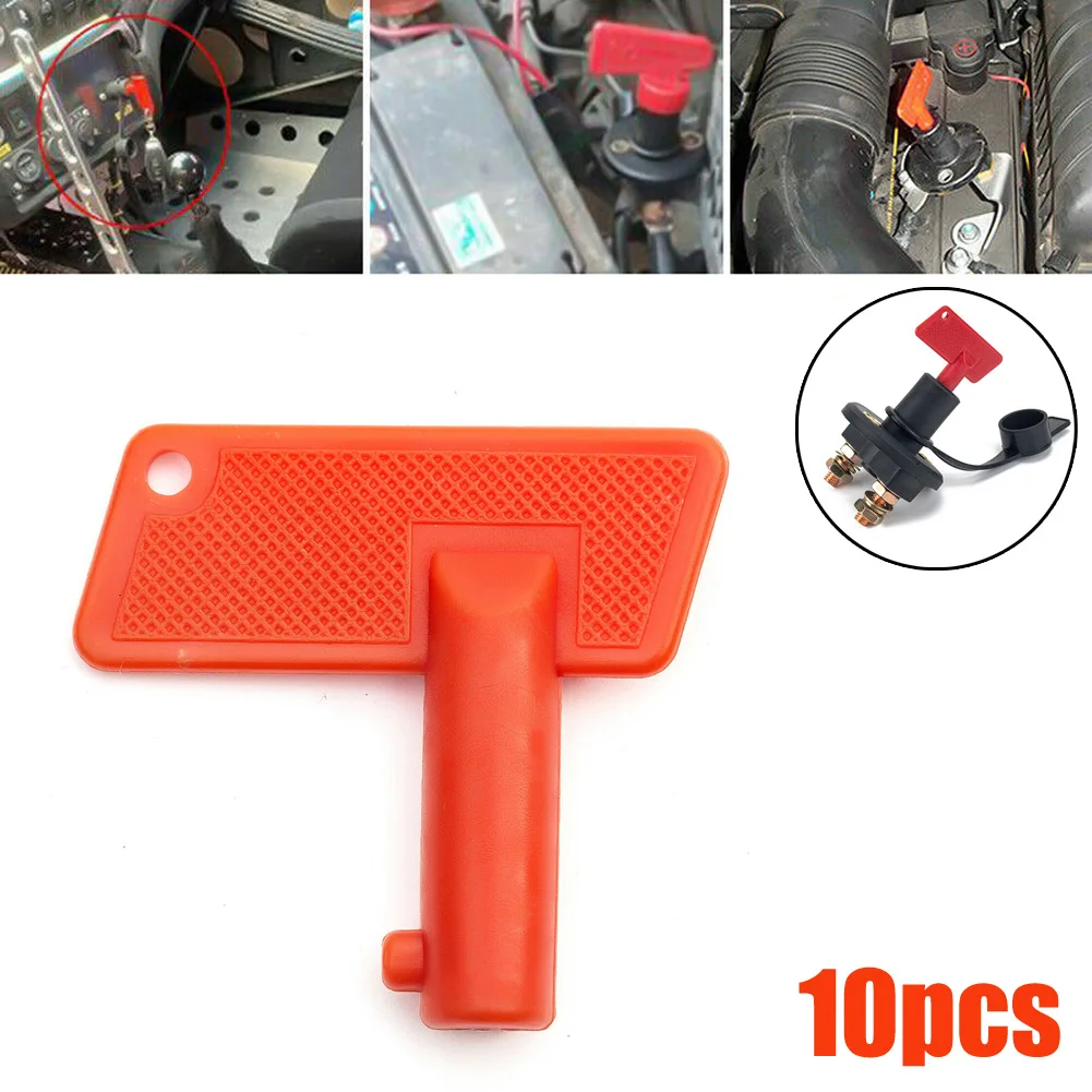 

Exquisite Cut Off Switch Key Marine Accessories ABS Battery Isolation Key Boat Plastic Red Yacht Electric Vehicle