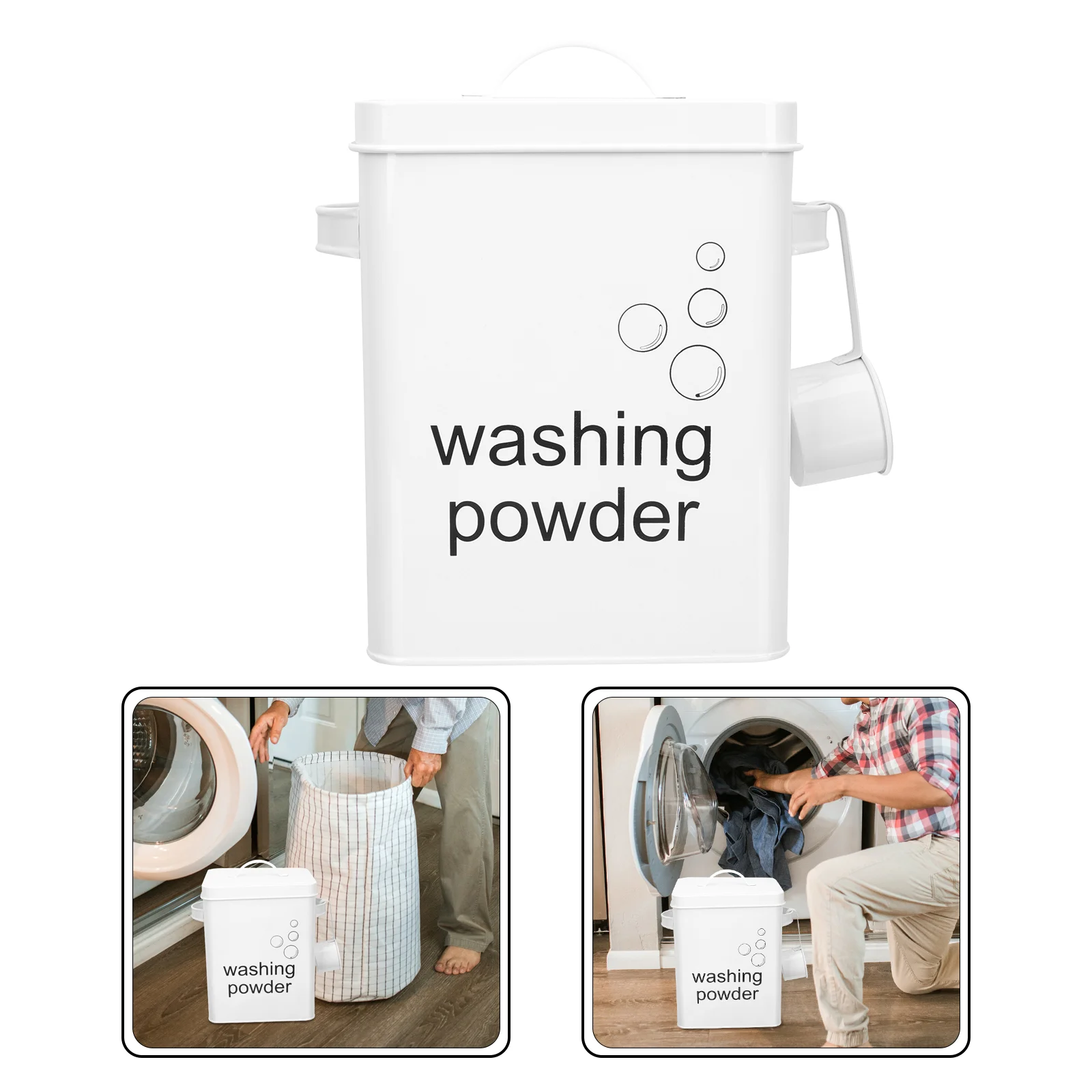 

Контейнер для стирального порошка, контейнер для хранения, жестяная коробка для мытья, контейнер для стиральных машин, металлические бусин...