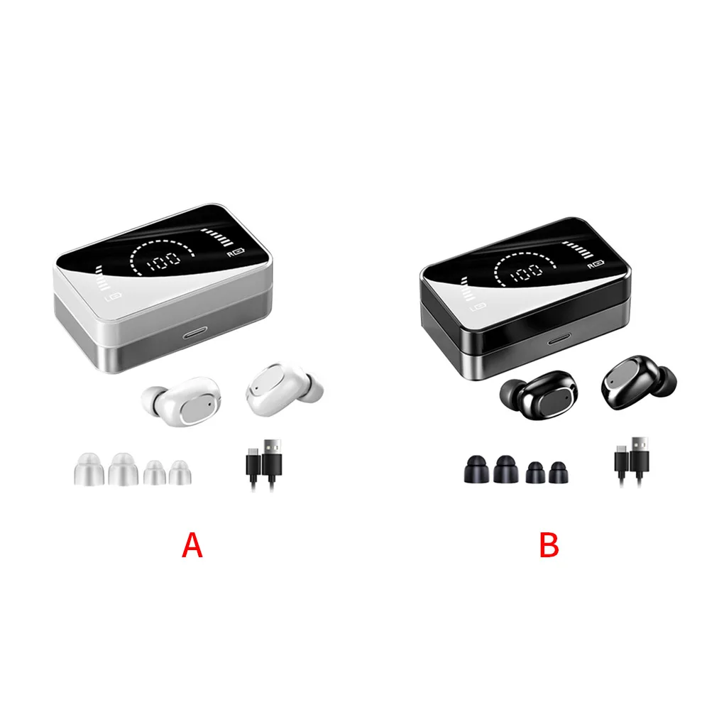 

TWS Bluetooth-совместимы с 5,0 наушниками 3500 мАч светодиодный дисплей зарядная коробка беспроводные наушники спортивные водонепроницаемые наушни...