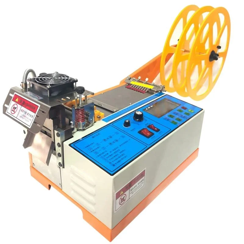 

Electric Automatic Hot HX-140 Cutting Width 140mm PVC Polyester Satin Ribbon Tape Cutting Machine