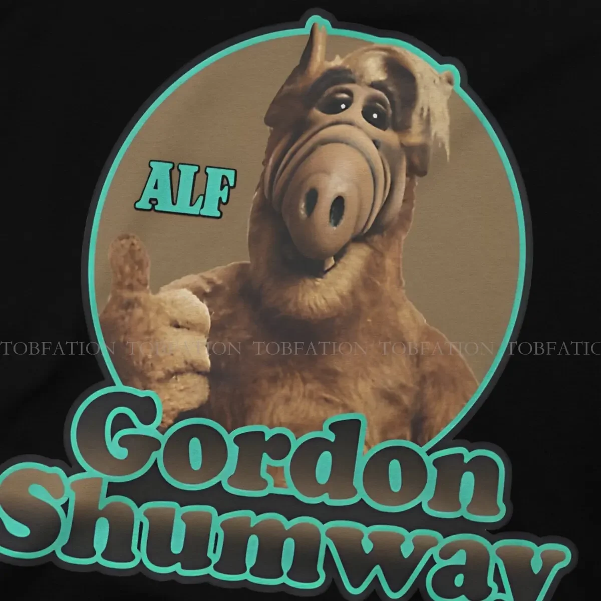Футболка Gordon Shumway TV Sitcoms футболка с рисунком из сериала ALF Мужская коротким