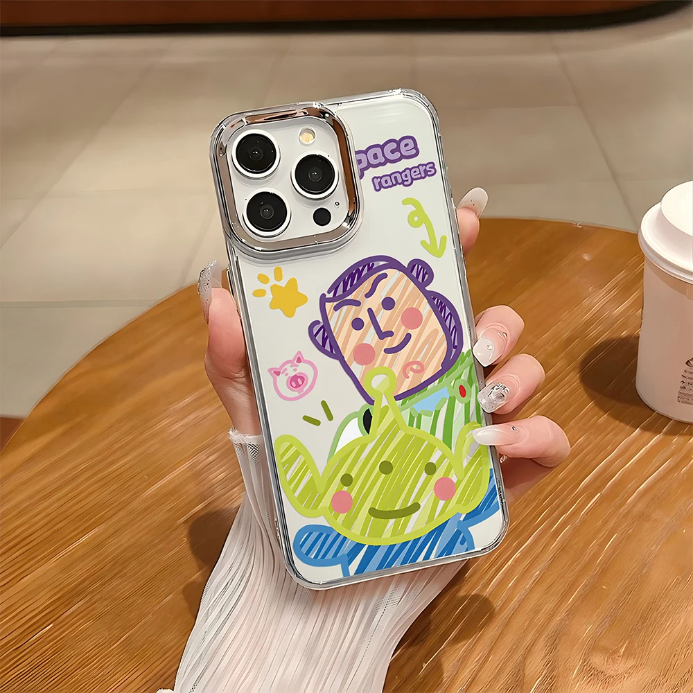 Фото Милый мультяшный чехол для телефона с героями мультфильмов для iPhone 17e 17 16e 16 15 14 13 12 11 mini Pro Max X XR XSMAX 8 7 Air Plus, мягкий чехол №5