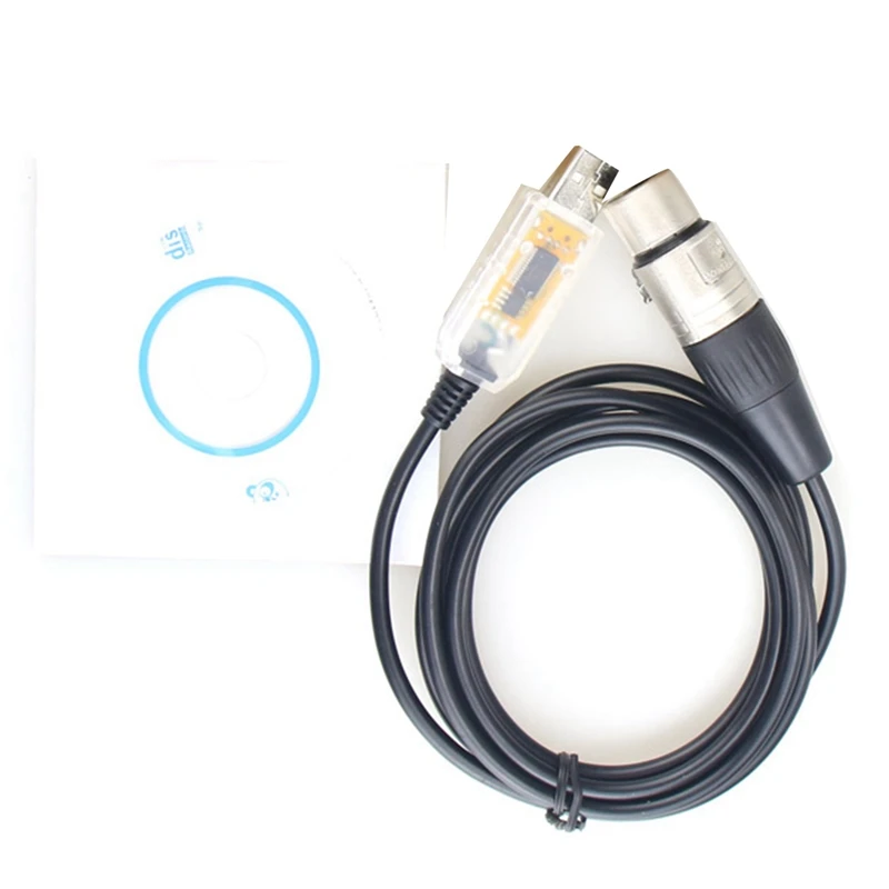Адаптер интерфейса USB-DMX для компьютера ПК контроллер освещения сцены диммер