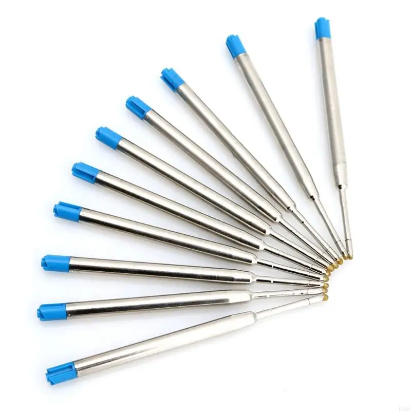 E8BE 10pcs Universal Standard Blue 1 мм Средний шариковая пера с шариковой точкой
