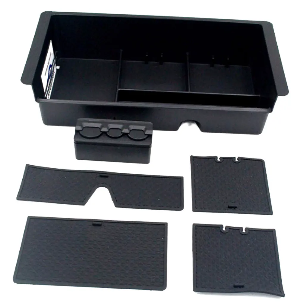 

Пластиковый Органайзер центральной консоли, простая в установке Скрытая коробка для хранения, поднос, держатель консоли, подходит для 15 пре...