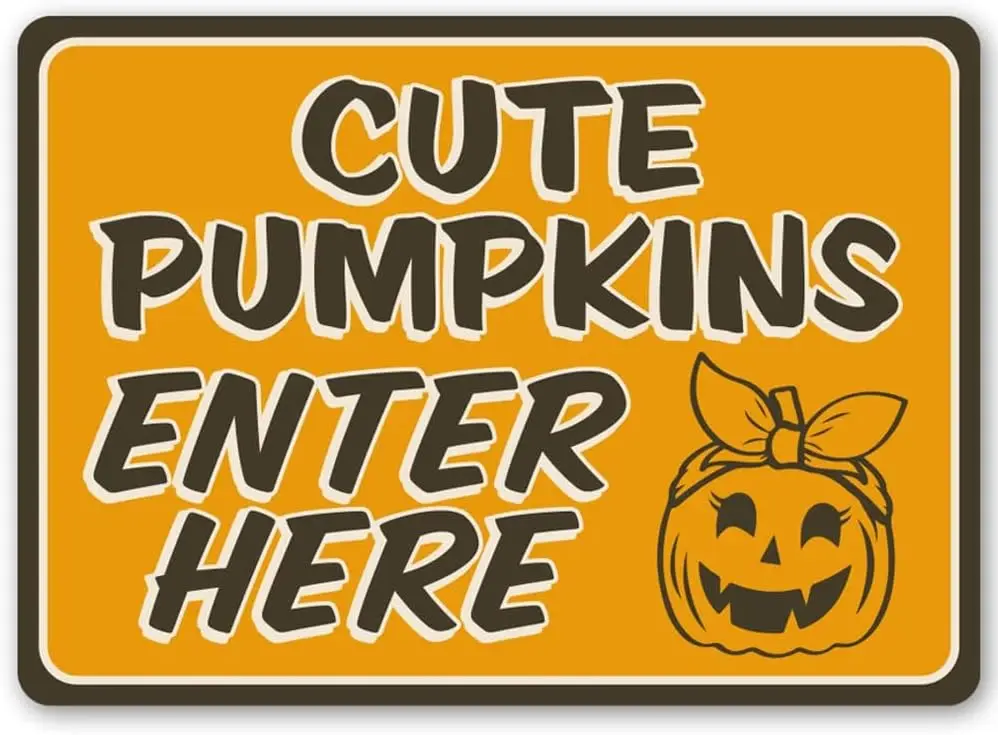 Симпатичные насосы Enter Here Sgn Cute Pumpkn Fll Entrnce Porch Sgns Декор для крыльца F
