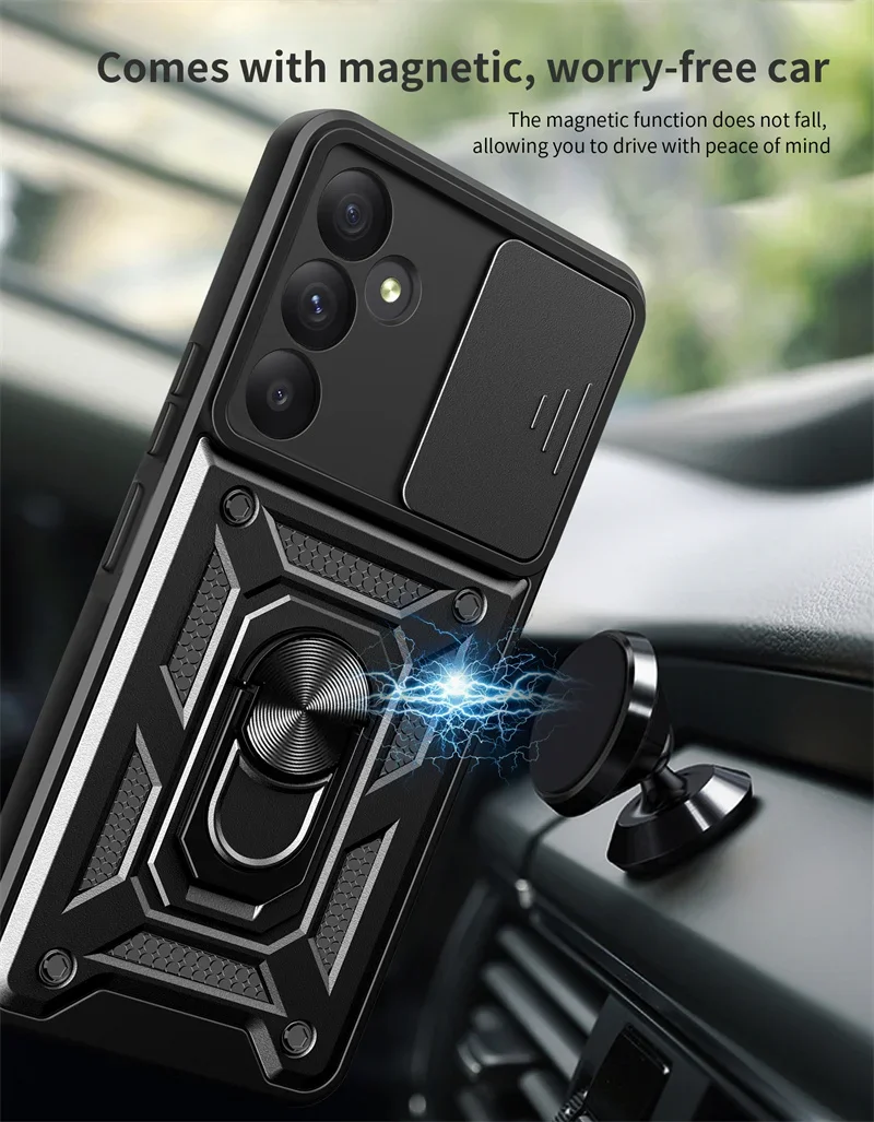 Для Samsung Galaxy A05 A05S A15 A35 A55 Чехол слайд-объектив Armor Противоударный чехол для A 05 S 15 35