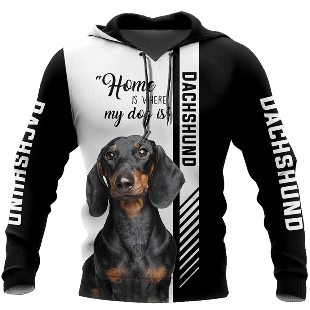 

2022 new hot sale Men women DACHSHUND dog limited edition 3d zipper hoodies long sleeve Sweatshirts jacket pullover tracksuit