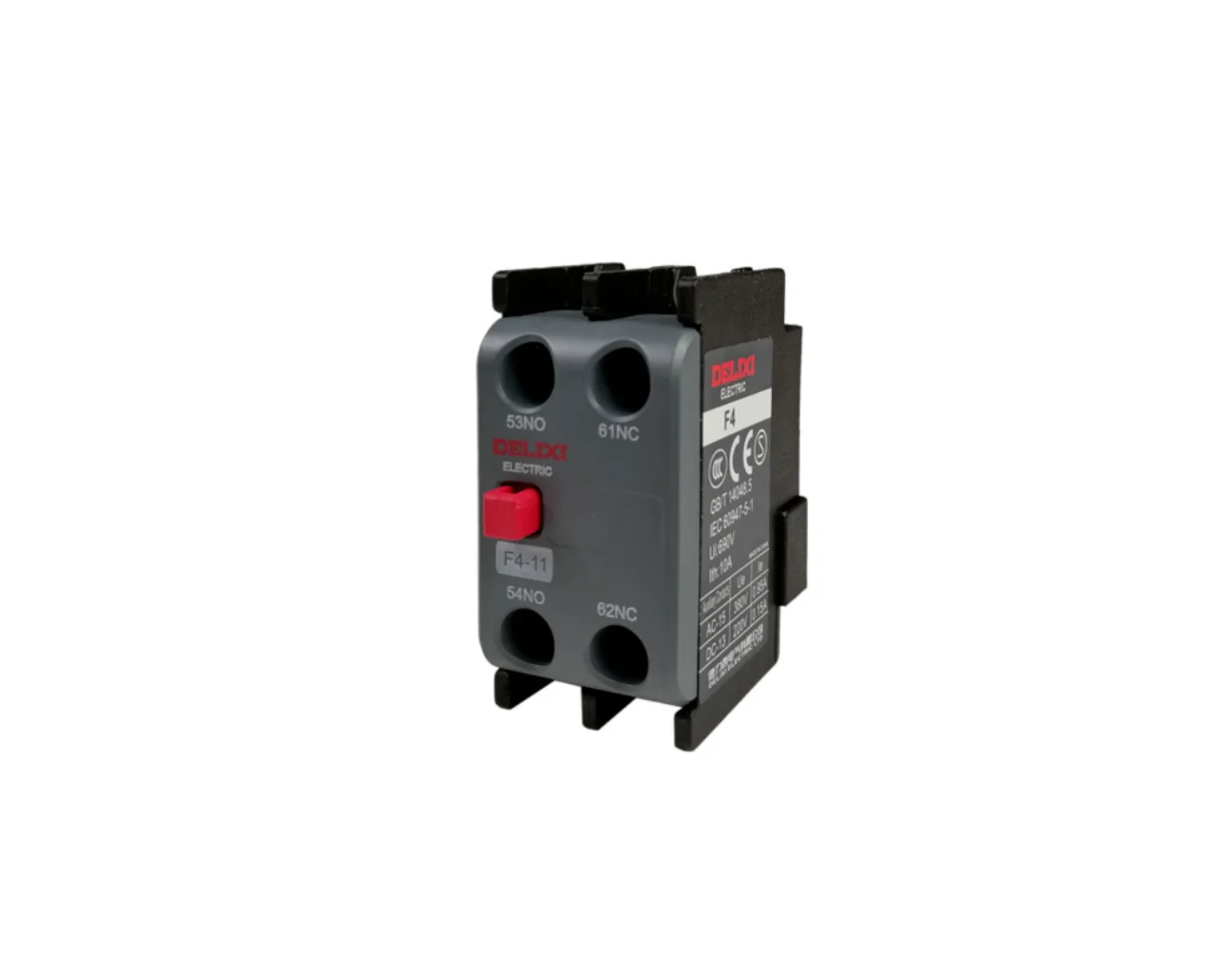 Контактный разъем Delixi CJX2S Series, дополнительные контактные детали 22 20 02 31 13 40 04, торговая марка