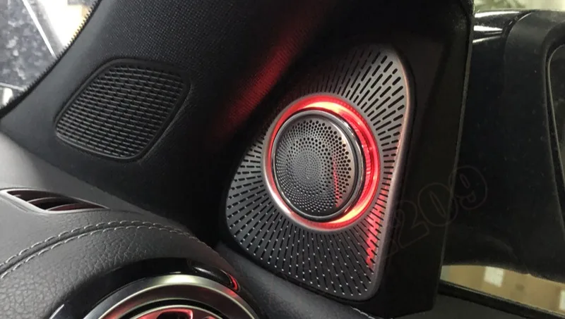 

Ambient Light For S-Class W222 Car Dashboard Console AC Condition Air Vent Outlet Turbine Trim Front Rear LED Lamp