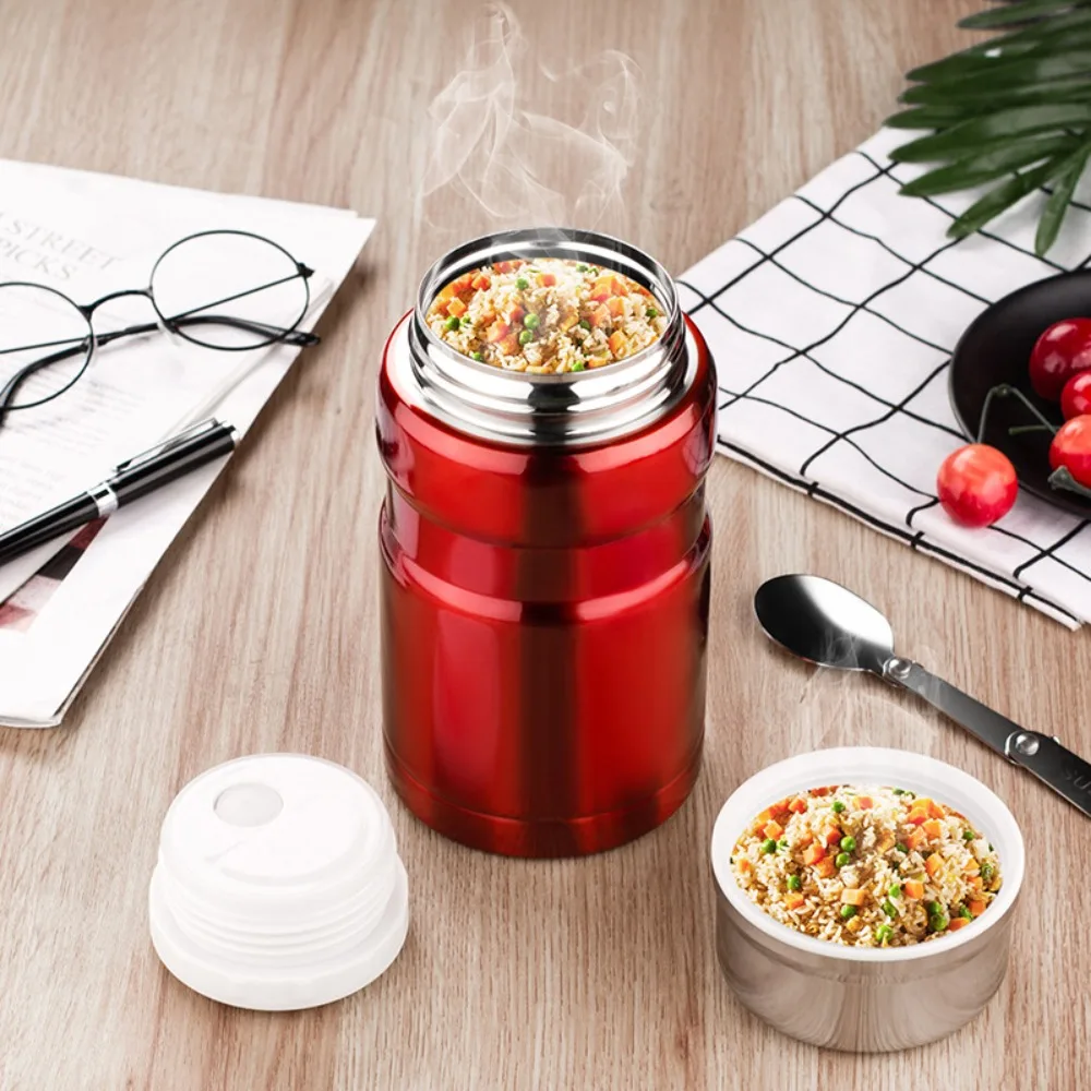 

Office Multi-functional 304 Stainless Steel Braised Beaker Insulation Cup Food Soup Container Lunch Box Stew Bottle