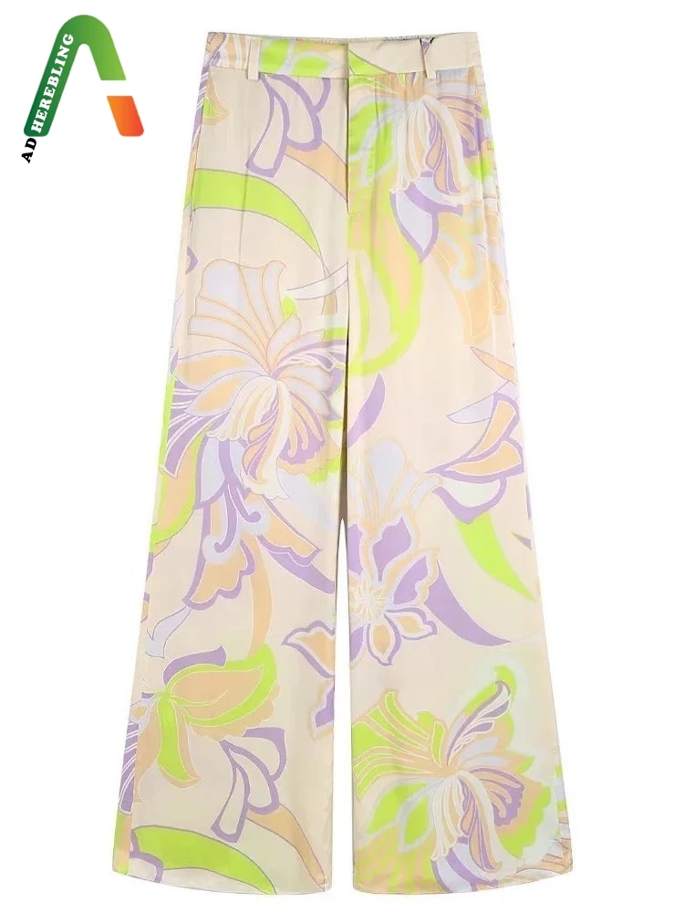 Женский костюм с цветочным принтом Adherebling повседневный легкий из рубашки длинным