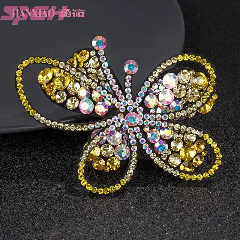 

Новинка заколка для волос Цветная Бабочка весенняя заколка модная темпераментная стразы заколка для хвоста Универсальный головной убор дл...